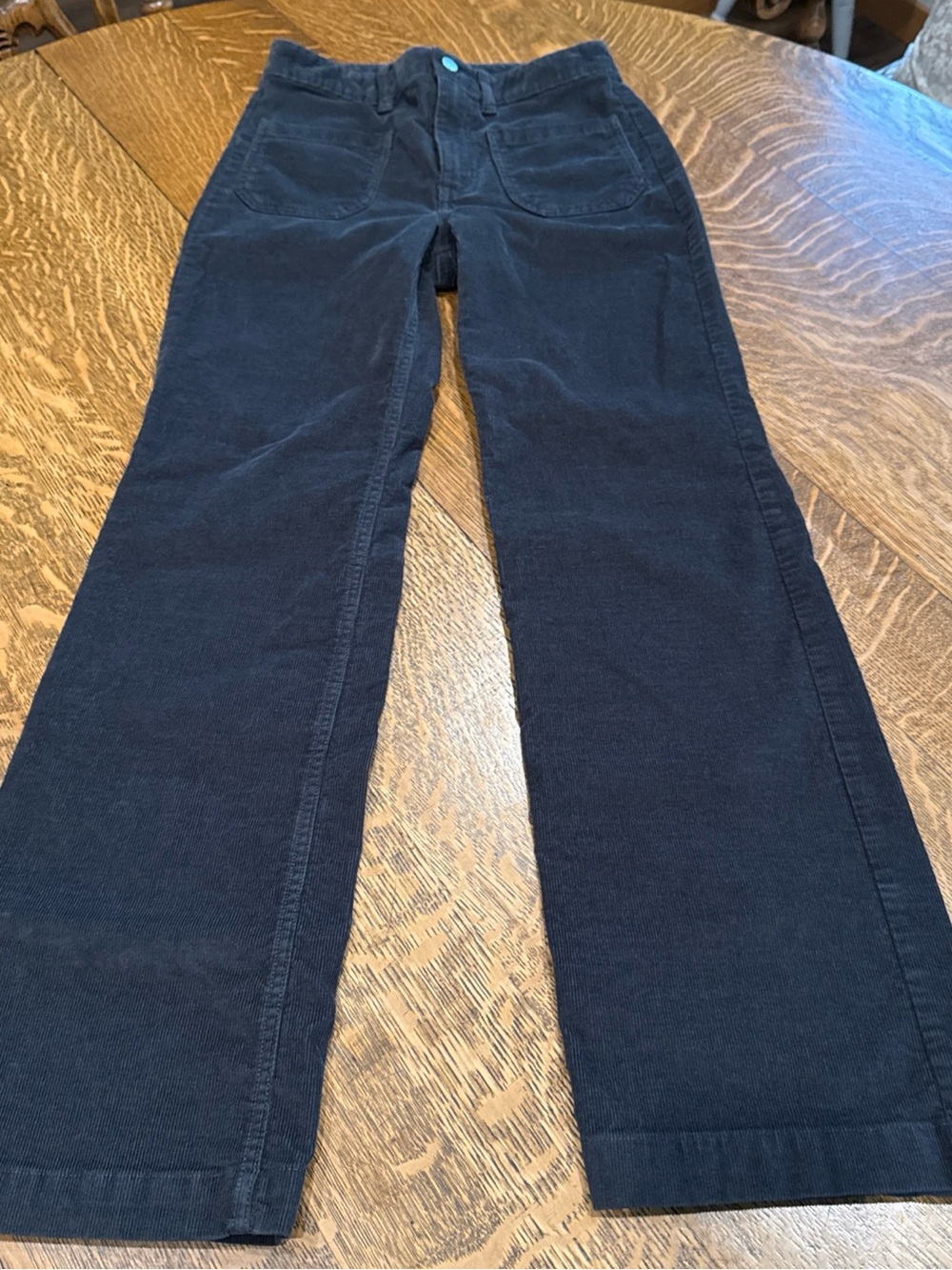 Eddie Bauer Charcoal Corduroy Wide Leg Jeans